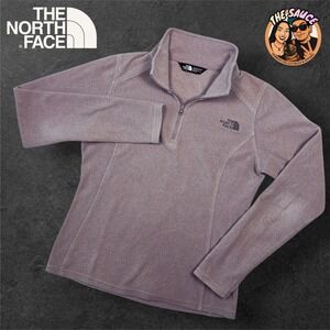 The North Face Fleece 1/4 Zip Pullover Sweatshirt Womens XS‎ Mauve Athletic Cozy